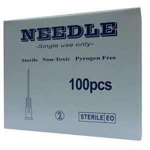 Poly Hub Needle 22g X 1" Box / 100