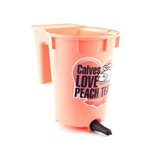 Peach Teat Calf Bucket Non Reversable Single Teat - 6l