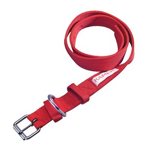 Nylon Cow Collar Red With D Ring Attachment 125 / 4cm
