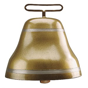 Bell Steel Round 145mm Bronze Color
