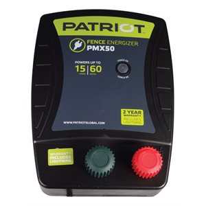 Patriot PMX50 Fence Charger 110v 0.5j