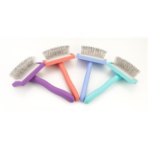 Wooden curved slicker brush medium