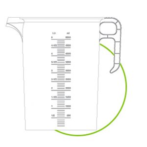 5L plastic measuring jug